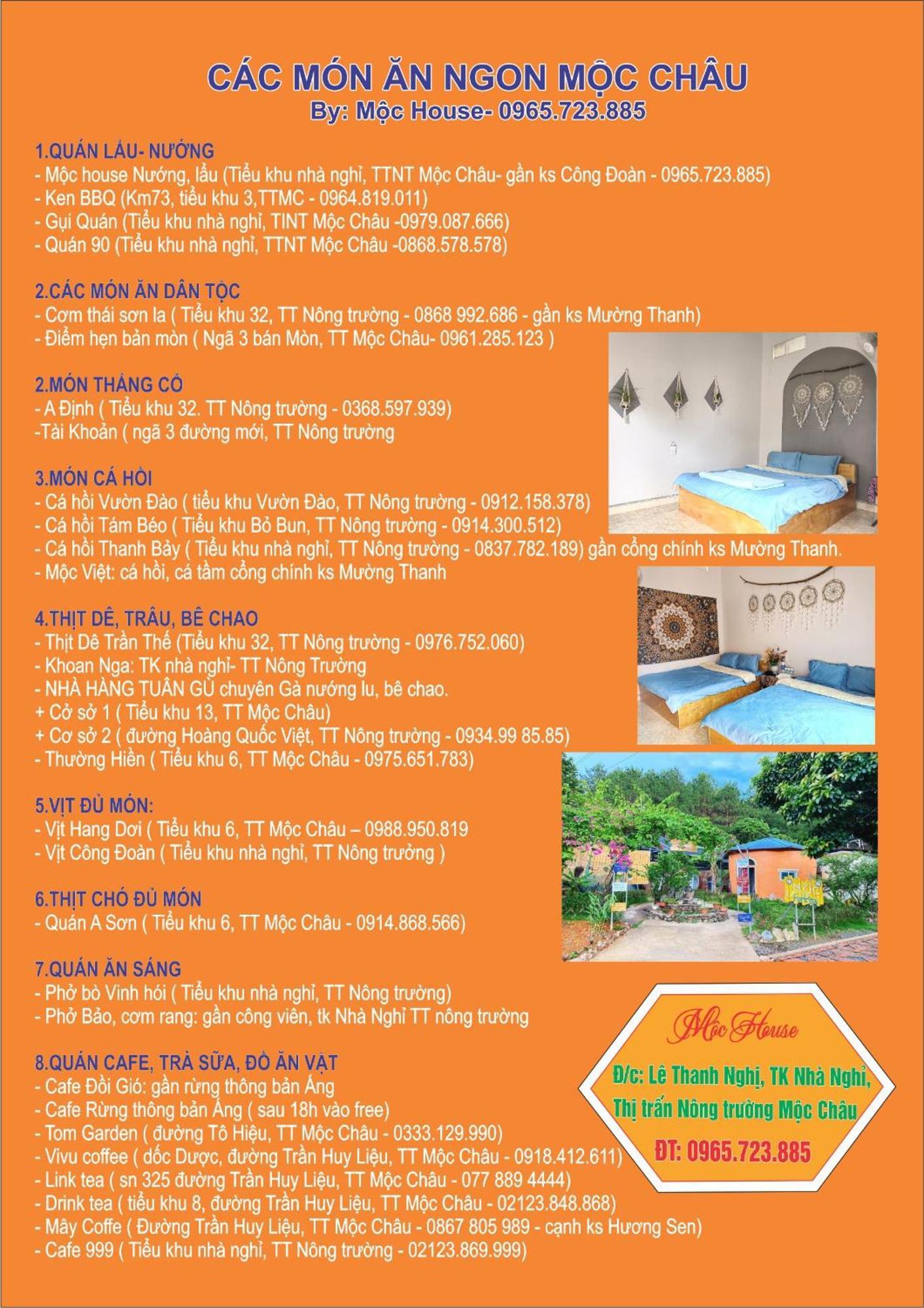 Mộc Homestay Moc Chau Ngoại thất bức ảnh